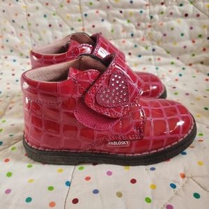 Pablosky infant girls boots size 6.